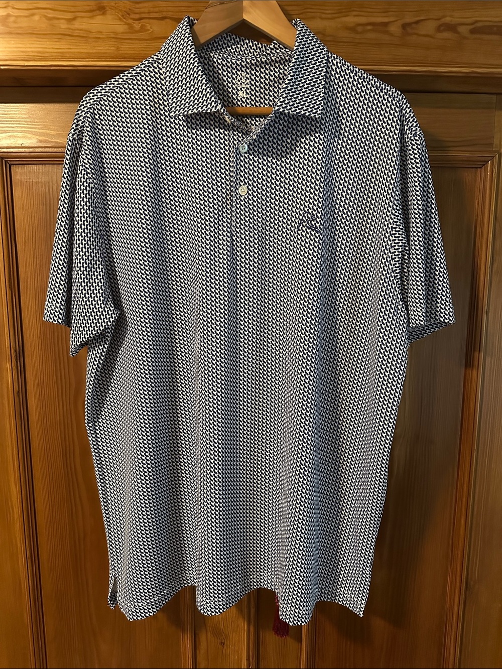 Rhoback The Cali California Republic Performance Golf Polo Shirt Men's sz XL